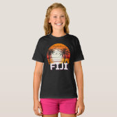 Fiji  Palm Trees Summer Beach T-shirt (Voorkant volledig)