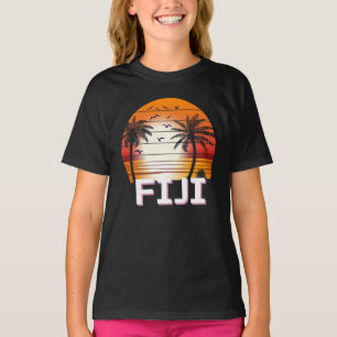Fiji  Palm Trees Summer Beach T-shirt