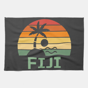 Fiji  Palm Trees Summer Beach Theedoek