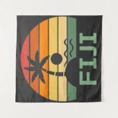 Fiji Palm Trees Summer Beach Wandkleed (Voorkant)