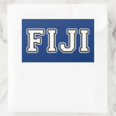 Fiji Rechthoekige Sticker (Tas)