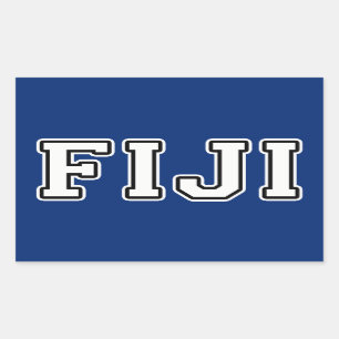 Fiji Rechthoekige Sticker