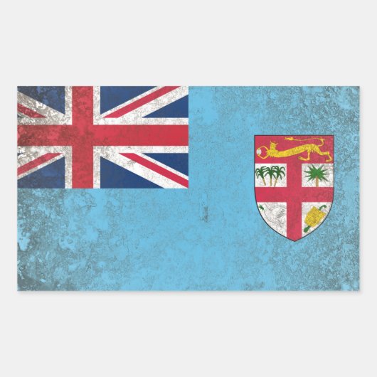 Fiji Rechthoekige Sticker (Voorkant)
