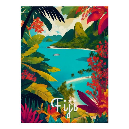 Fiji Reisposter Perfect Poster (Voorkant)