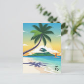 Fiji Reizen Briefkaart (Staand voorkant)