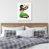 Fiji Restaurated Vintage Travel Poster Canvas Afdruk (Insitu (Slaapkamer))