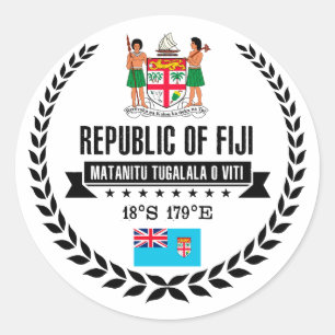 Fiji Ronde Sticker