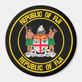 Fiji Round Emblem Magneet (Voorkant)