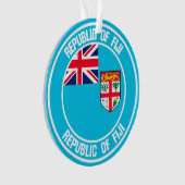 Fiji Round Emblem Ornament (voorkant)