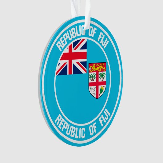 Fiji Round Emblem Ornament (voorkant)