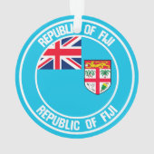 Fiji Round Emblem Ornament (achterkant)