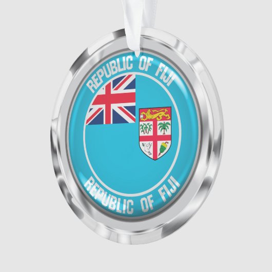 Fiji Round Emblem Ornament (voorkant)