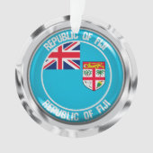 Fiji Round Emblem Ornament (voorkant)