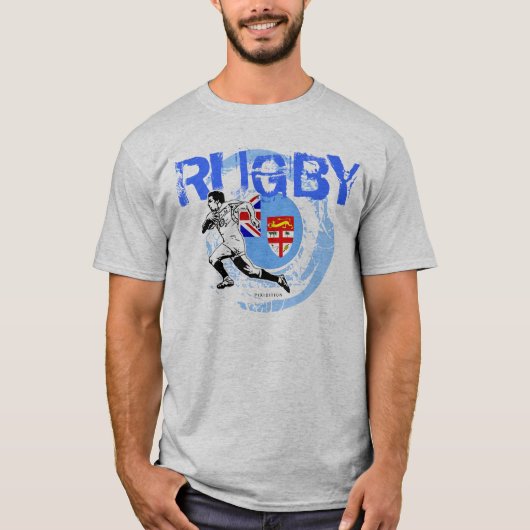 Fiji Rugby Fans T-Shirt Run (Voorkant)