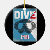 Fiji  scuba duikmasker keramisch ornament (Achterkant)
