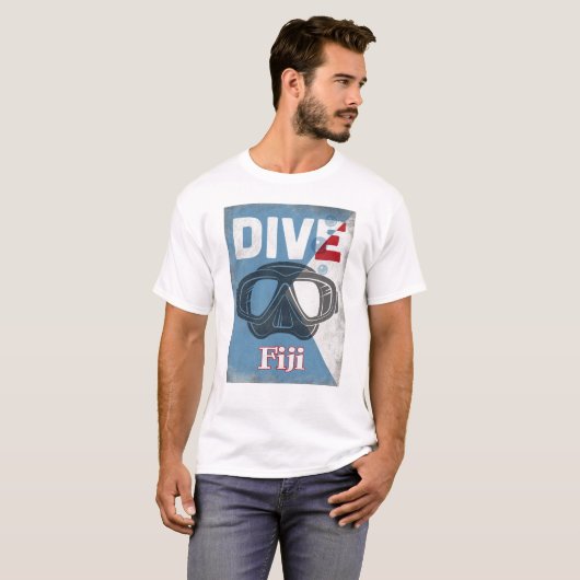 Fiji  scuba duikmasker t-shirt (Voorkant volledig)