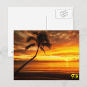 Fiji Sunset Post Card Briefkaart (Voorkant / Achterkant)