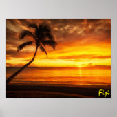 Fiji Sunset Poster (Voorkant)