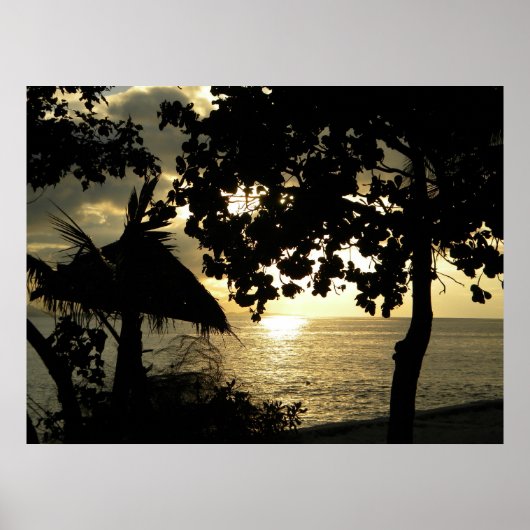 Fiji Sunset Poster (Voorkant)