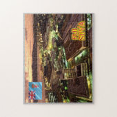 Fiji - Suva bij nacht - Legpuzzel (Verticaal)