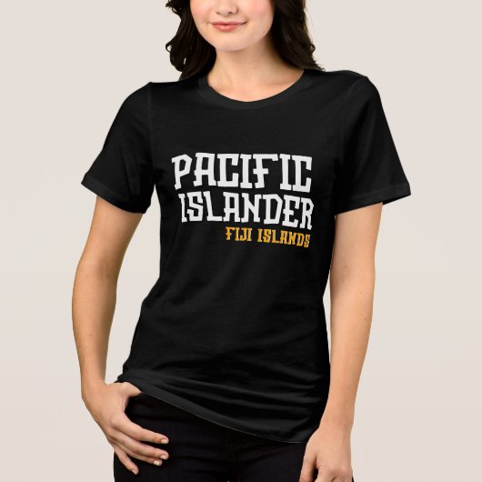 Fiji Suva Pacific Islander Vrouwen Tri-Blend Shirt (Voorkant)