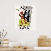 Fiji  Tahiti Vintage Poster (Keuken)