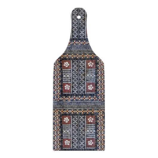 Fiji Tapa Barkcloth Print Board Snijplank (Voorkant)