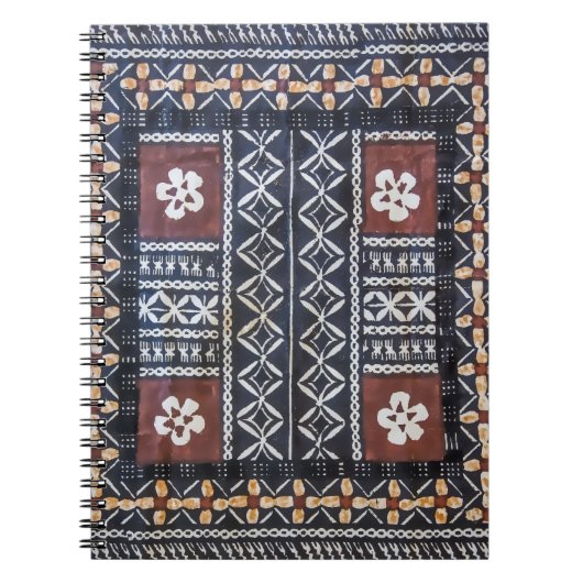 Fiji Tapa Barkcloth Print Notitieboek (Voorkant)