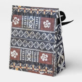 Fiji Tapa Barkcloth Print Papier Favor Bag Bedankdoosjes (Achterkant)