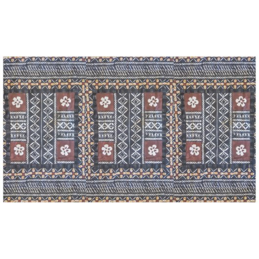 Fiji Tapa Barkcloth Print Tablecloth Tafelkleed (Voorkant (Horizontaal))
