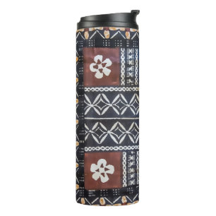 Fiji Tapa Barkcloth Thermosbeker