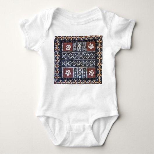 Fiji Tapa Cloth Baby Jumper Romper (Voorkant)