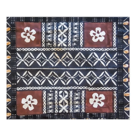 Fiji Tapa Cloth Photo Print Foto Afdruk (Voorkant)