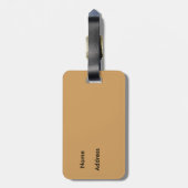 Fiji Tapa Cloth Print Bagagelabel (Achterkant verticaal)