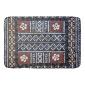 Fiji Tapa Cloth Print Bath Mat (Voorkant)