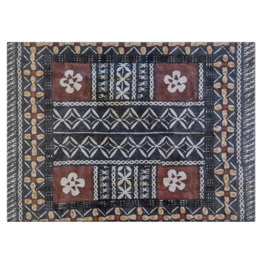 Fiji Tapa Cloth Print Board Snijplank (Voorkant)
