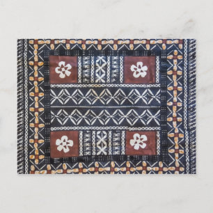 Fiji Tapa Cloth Print Briefkaart