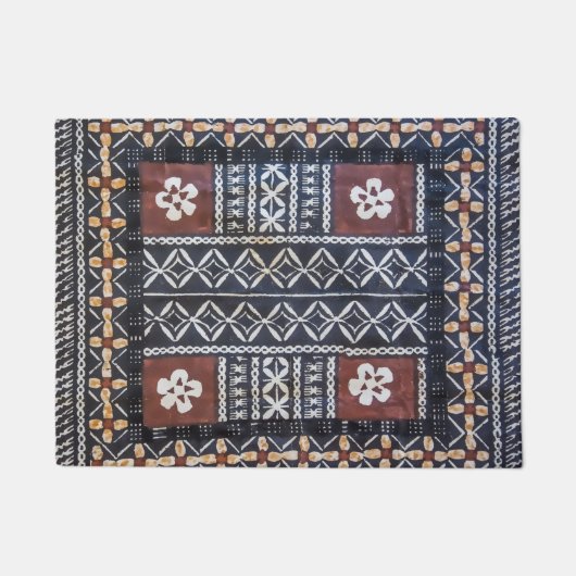 Fiji Tapa Cloth Print Deuren Deurmat (Voorkant)