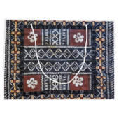 Fiji Tapa Cloth Print Gift Bag Large Cadeautasje (Achterkant)