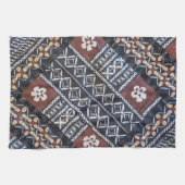 Fiji Tapa Cloth Print Kitchen Towel Theedoek (Horizontaal)