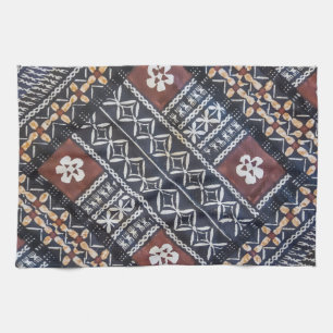 Fiji Tapa Cloth Print Kitchen Towel Theedoek