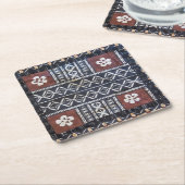 Fiji Tapa Cloth Print Onderzetters (Schuin)