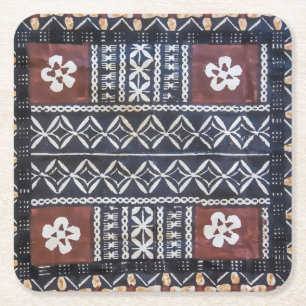 Fiji Tapa Cloth Print Onderzetters