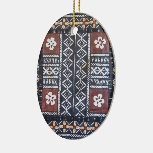 Fiji Tapa Cloth Print Ornament (Links)