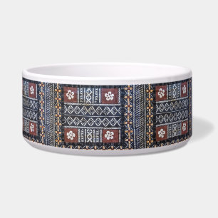 Fiji Tapa Cloth Print Pet Bowl Voerbakje