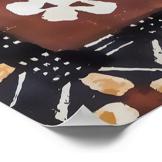 Fiji Tapa Cloth Print Poster (Hoek)