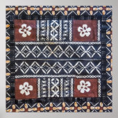 Fiji Tapa Cloth Print Poster (Voorkant)