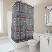 Fiji Tapa Cloth Print Shower Curtain Douchegordijn (In situ)