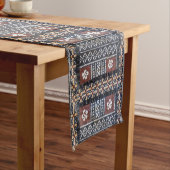 Fiji Tapa Cloth Print Table Runner Korte Tafelloper (Voorbeeld)