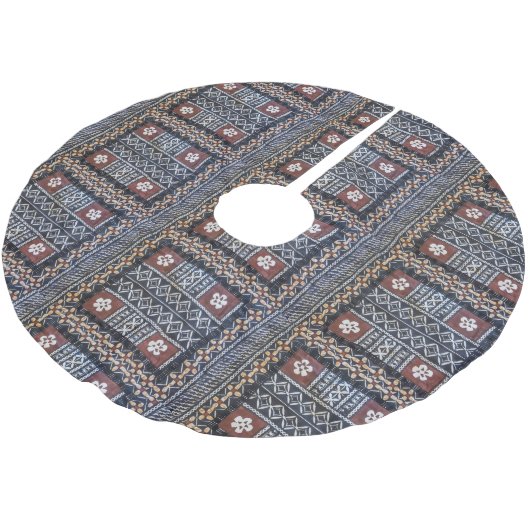 Fiji Tapa Cloth Tree Skirt Kerstboom Rok (Gekanteld)